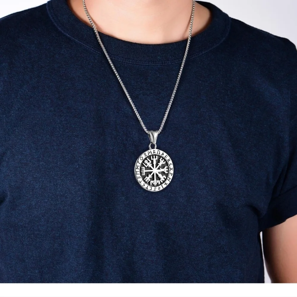 Silver Norse Pendant Necklace